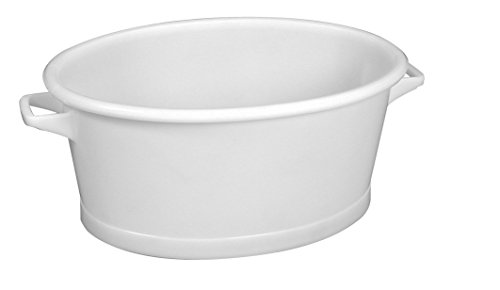 BAQUET OVALE FOND RENFORCE 60 Litres BLANC - GILAC