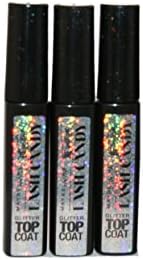 3 x Maybelline Lash Candy Be Brilliant Glitter Top Coat | New | Wholesale