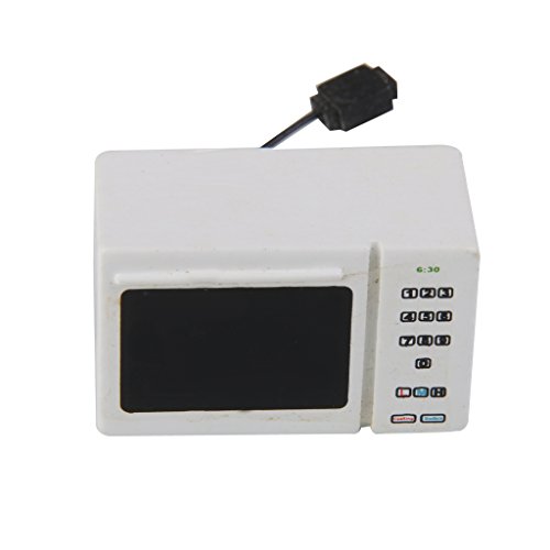 Preisvergleich Produktbild Weiss Mikrowelle Fuer 12.01 Puppenhaus Miniatur Kueche