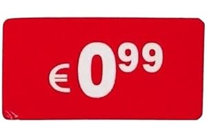 DiiliHiiri Lot de 1000 étiquettes autocollantes Rouge 35 mm