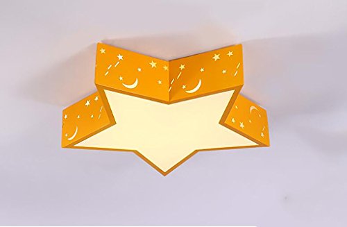 Preisvergleich Produktbild popahome Kinderzimmer Deckenleuchte modernes einfaches Mädchen Mädchen Schlafzimmer LED Licht Stern Kindergarten Lichter ( Farbe : C-L60CM-48W )