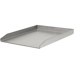 BBQ-Toro Plancha en acier inoxydable, rectangulaire, 30 x 40 cm, universelle et massive - Plaque de cuisson pour barbecue au gaz, au charbon et plus