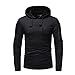 Produktbild SuperSU Hip Hop Herren Kapuzenpullover Sweatshirt Hoodie Pulli mit Kapuze Street Style Lange Ärmel Sweatshirt Basic Stand-up Sweatjacket Kapuzenweste Top T-Shirt Weste Bluse Hoodie Pullover