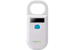 Yanzeo Lettore di Microchip dell'animale Domestico 134.2KHz Lettore di ID Gatto Cane Microchip Scanner (AR180)