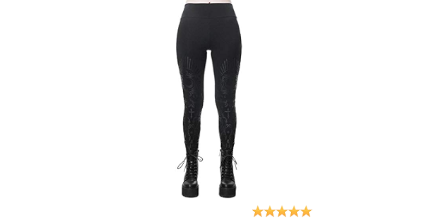 Killstar Noctura Leggings - Black - X 
