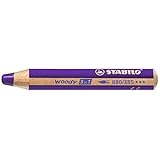 STABILO woody 3 in 1 crayon de couleur 1 pièce(s) Violet - Crayons de couleur (1 pièce(s), Violet, Enfant, Bois, Violet, 1 cm