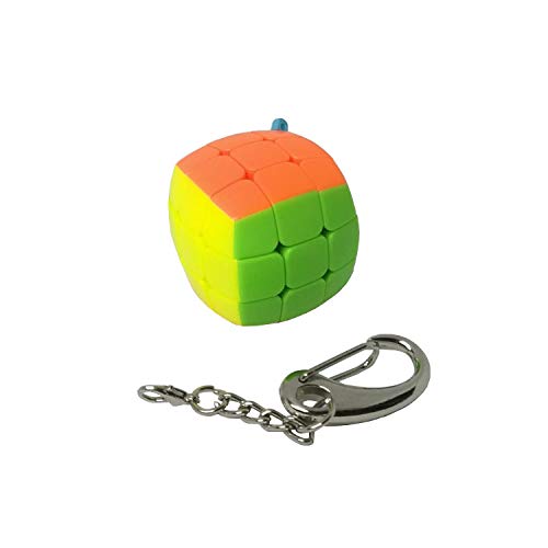 Keychain 3x3 Cube Pillow stickerless with Carabiner (3 cms)