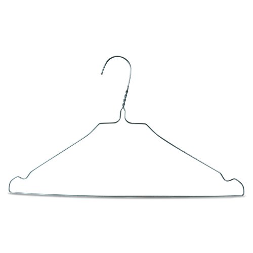 Drahtkleiderbügel, Metallkleiderbügel, hochwertig verzinkt, ca. 40cm breit, Materialstärke: 2,3mm, 50 Stück - 2