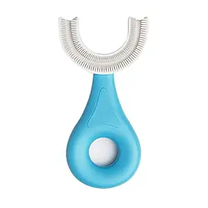 LIFINI Silicone Tooth Brush Head 360 Degree Cleansing U Shaped Toothbrush for Kids baby (Multicolour)