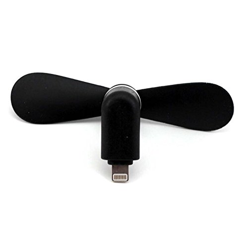 USB Telefon Mini Ventilator - Aohro Portable 2 in 1 Micro USB Mini-Lüfter mit zwei Blättern für Apple iPhone 6/6S & 6 Plus/6s Plus & iPhone 5/5S, iPad Air - Schwarz reviews USB Telefon Mini Ventilator - Aohro Portable 2 in 1 Micro USB Mini-Lüfter mit zwei Blättern für Apple iPhone 6/6S & 6 Plus/6s Plus & iPhone 5/5S, iPad Air - Schwarz