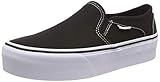 Schuhspitze: rund Vans Damen Asher Platform Sneaker, Schwarz ((Canvas) Black 3sy), 39 EU