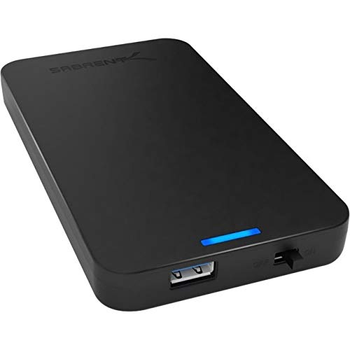 Zubehör Gehäuse Werkzeugloses 2.5-Zoll SATA auf USB 3.0 externes Festplattengehäuse [Optimiert für SSD, Unterstützt UASP SATA III] Schwarz (EC-UASP)