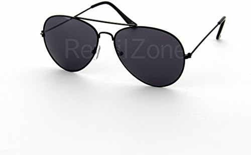 Black Aviator Sunglasses Fashion 80s Retro Style Designer Shades UV400 Lens Unisex