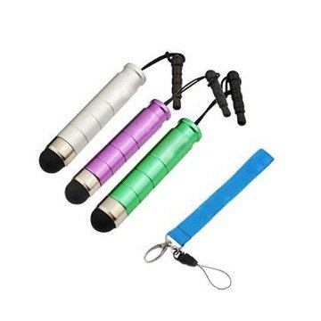 SODIAL(WZ.) 3 x Universaler Touchscreen Mini Stift Eingabestift mit 3.5mm Adapter-Stecker fuer Kindle Fire, Touch, Motorola Xoom Android, Samsung Galaxy Tab 7 Zoll, 10,1 Zoll, HP TouchPad, Vizio 8-Zoll-wifi, Asus Eee Pad Transformer, Apple iPad, Acer Iconia Tab A500, W500, Blackberry Playbook, Toshiba Thrive, Skytex Skypad Alpha , Dell Strak 7, Viewsonic gTablet, Lenovo Ideapad K1, Coby Kyros 8-Zoll-Tablet - 2