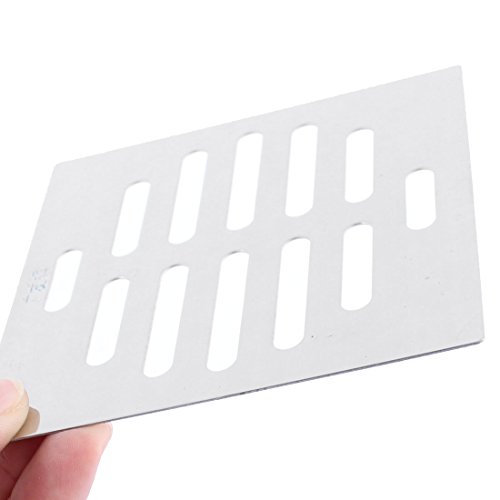 2Stück Küche Bad Quadrat Bodenablauf Siebdeckel Abdeckung 10cm x 10cm - 2