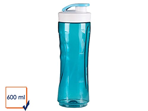 600ml Trinkflasche, Ersatzflasche fr Smoothies + Smoothiemaker nutzbar, verschliebarer Ersatzbehlter(blau)