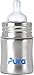 Pura Kiki Infant Bottle Natural Vent Teat (5 oz, Stainless)
