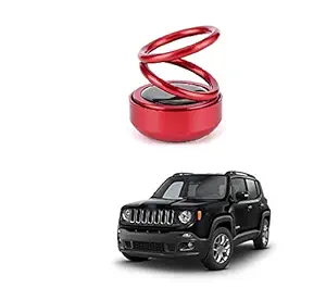 PRIKNIK Solar Energy Rotating Car Perfume with Long Lasting Organic Fragrance, Feel-Good Premium Car Air freshener Compatible with Jeep Renegade
