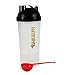 Produktbild Eiweißshaker schwarz mit Pulverfach 4G-Health Eiweiß Shaker (schwarz-gold) + Dosierlöffel im Set als Eiweißshaker - Mixer - Cocktailshaker (600ml,), spülmaschinengeeignet - ideal für Fitness, Sport, Yoga, Diät, Cross-Fit, Body-Building, Freizeit, Muskelaufbau und zum Abnehmen