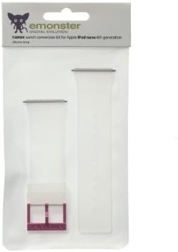 nanox - Apple iPod nano silicone strap (Clear strap / Pink buckle)