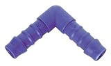 Conector de tubos 4 mm, 5/32 ", codo de 90 grados de plástico de combustible tubo Joiner Manguera Reparación