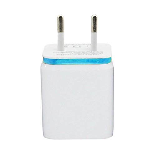 Ularma 2-Port USB Ladegerät 5V 2.1A /1 A USB Ladestecker Power Charger Adapter für Smartphone/Tablet (blau)