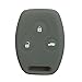 Price comparison product image Ezzy Auto Gray 3 Butons Remote Silicone Smart Key Case Cover Key Fob Skin Covers replacement fit for Honda CRV Civic FIT