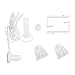 Produktbild Eurohome Klemmträger Montageset für Klemmfix-Rollos und Doppelrollo Zubehör Set, Montage ohne Bohren weiß, 1 Set