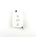 Produktbild Brightparts® Weiss Silikon Schlüsseletui Hülle Etui Schlüssel Cover für Audi Klappschlüssel mit 3 Tasten