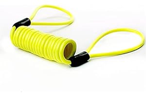 3C EVOLUTION I XTRM DISC LOCK REMINDER CABLE FOR MOTORCYCLE MOTORBIKE SCOOTER BIKE USE - Yellow - by 3C Evolution