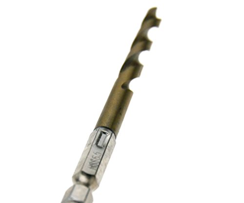 13x Sechskant Bitbohrer Set 1.5MM-6.5MM HSS Titanium f. Bithalter - 3