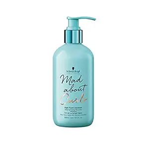 Schwarzkopf Professional Mad About Curls Sulfate Free High Foam Cleanser Shampoo | For Curly & Wavy Hair | 300ml