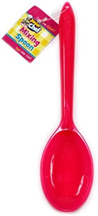 Junior Chef Mixing Spoon Childrens Baking Range Cooking Utensils Cake Cupcake (pink)