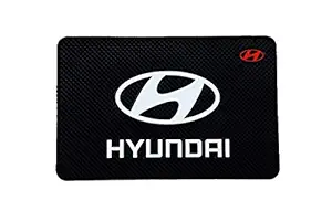 SHOPONE Hyundai Non Slip Car Dashboard Mat Black