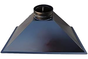 IMAR SRL CAPPA PER CAMINO FOCOLARE A LEGNA L 105 x P 55 x H 40 USCITA FUMI DIAMETRO 25 cm