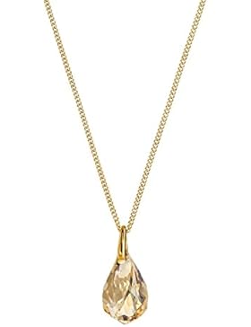 Swarovski Damen-Kette mit Anhänger Energic Small Halskette Vergoldet Kristall gold 38 cm - 5195921