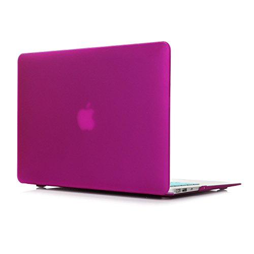 MacBook Air 13 Hülle, iNeseon Ultra Slim Plastik Leichte Hartschale Tasche Cover Case Schutzhülle für Apple MacBook Air 13" 13.3" Modell:A1466 und A1369(Dunkelviolett)