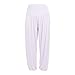 Produktbild ASHOP Damen Hose, Frauen Modal Beiläufige Einfarbig High Waist Elastisch Haremshose Aladinhose Yogahose Strecken Sporthose Freizeithose Casual Lange Hose Streetwear Outdoorhose (Weiß,XXXL)