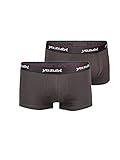PERFEKT FÜR JEDEN ANLASS: Die schwarzen Boxershorts sind einfarbig gehalten und lassen sich so mit jedem Kleidungsstück kombinieren und zu jedem Anlass tragen. Egal ob im Alltag, unterm Anzug, beim Sport oder einfach zum Schlafen ? mit der stylischen Underwear von Yazubi machst du immer eine gute Figur!