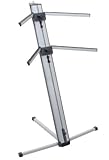 soporte doble teclado yamaha Color plata Classic Cantabile KS-100 - Soporte de teclado plata doble