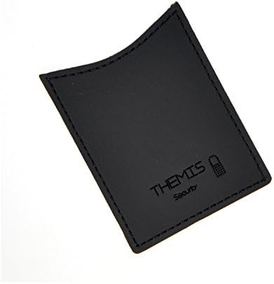 Themis Security - RFID Credit Card Black 100% Made in Germany - High Quality Top Grain Cowhide, Certified Shielding Fabric - Prevents Reading of RFID chip