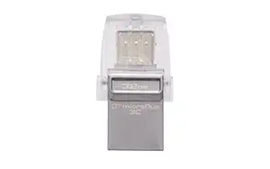 Kingston DataTraveler MicroDuo 3C 32GB Flash Drive (Gray)