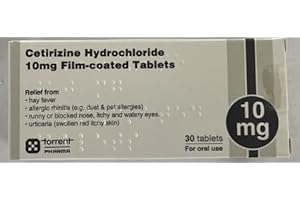 ACORNSOLUTION Cetirizine Hydrochloride 10mg Film-coated Tablets 15x2 (12 Pack) (Packaging vary)