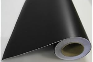 (4,51/m2) Könighaus czarna matowa folia samochodowa 1400 x 152 cm z kanałami powietrznymi + gratis rakla wraz z instrukcją