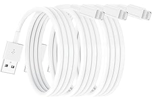 CYVENSMART Lot de 3 chargeurs iPhone certifiés Apple MFi 1m pour Apple iPhone13/12/12mini/iPhone 11/11 Pro/11 Pro Max/X/XS/XR/XS Max/8/8 Plus iPad Airpods