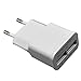 Produktbild HKFV Handy-Wand-Adapter Reiseladegerät-Adapter für Oneplus 3 DREI EU-Stecker WH 2A 2 USB-Anschluss Wand-Reiseladegerät