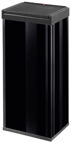Hailo 0860-701, Big-Box Touch XL, Großraum-Abfallbox, 52 Liter, stahlblech schwarz