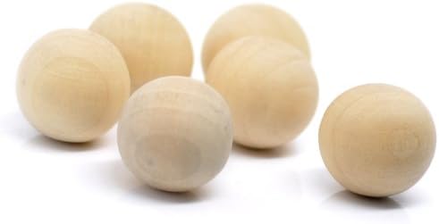 Wood Natural Wooden Beads 20 mm Hole 30 Pieces
