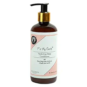 Fix My Curls Hydrating Deep Conditioner for Curly And Wavy Hair, Moisture Rich, Frizz Control Solution, Detangling, Cruelty Free, Paraben & Silicone Free (250ml)