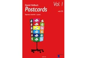 Verlag Acanthus Music Postcards 1 - arrangiert für Sopranblockflöte - Klavier - mit CD [Noten/Sheetmusic] Komponist: HELLBACH Daniel